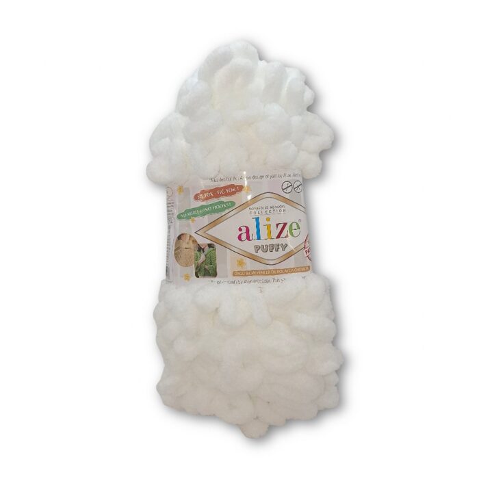 Νήμα Puffy 100γρ 9μ Λευκό
